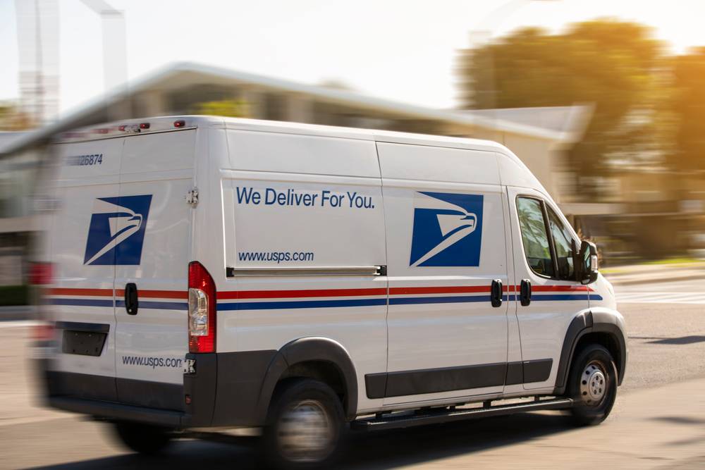 USPS mail truck